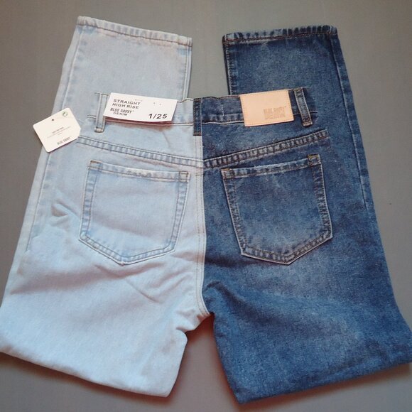 Blue Savvy Denim - NWT. SIZE 1/25. Blue Savvy straight high-rise denim jeans.